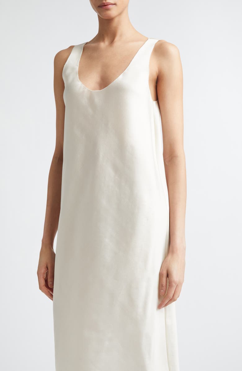 GIA STUDIOS Elio Silk Tank Dress, Alternate, color, Cream