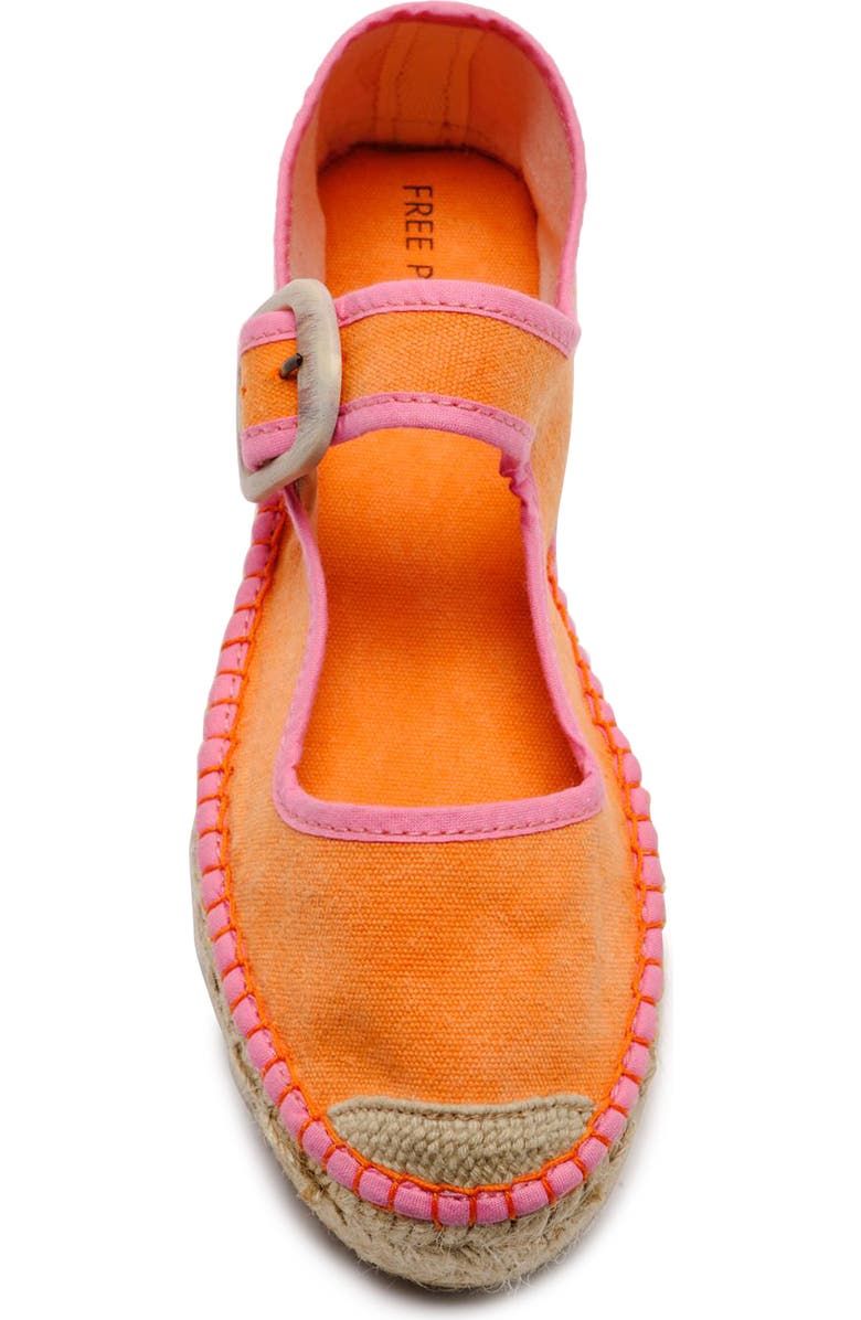 Free People Surfside Platform Espadrille, Alternate, color, Orange Crush