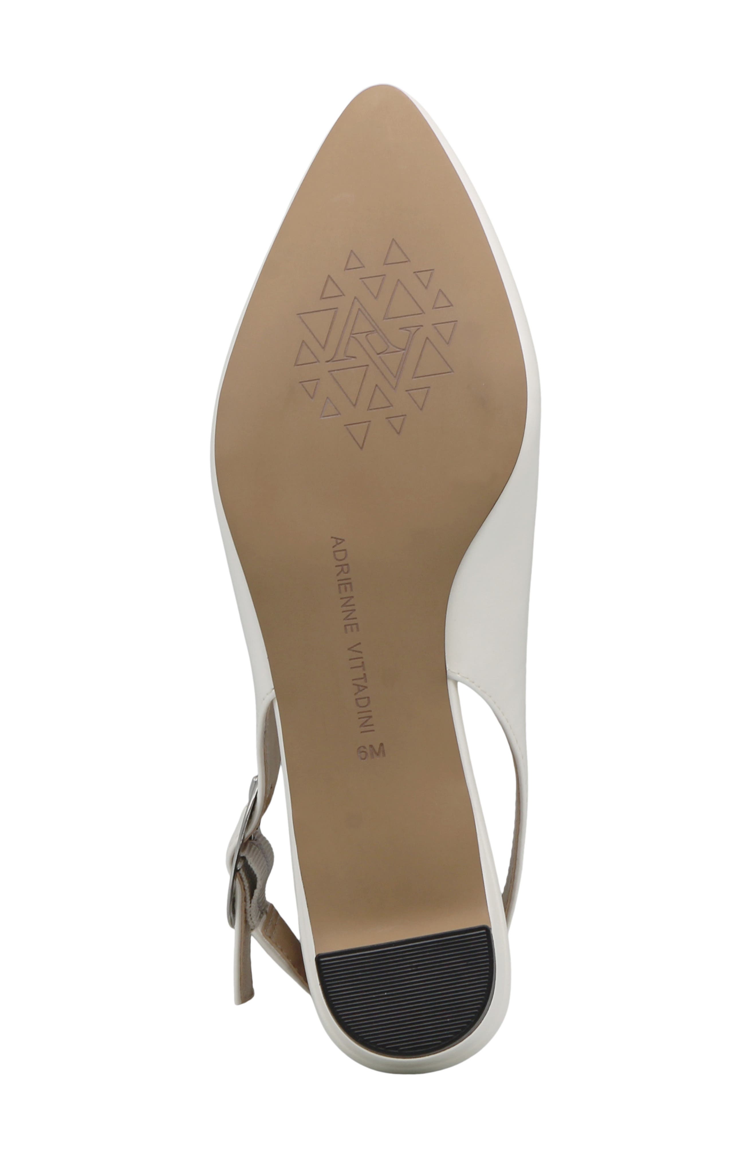 Papina 2 Pointed Toe Slingback Pump, Alternate, color, WHITE PEARL