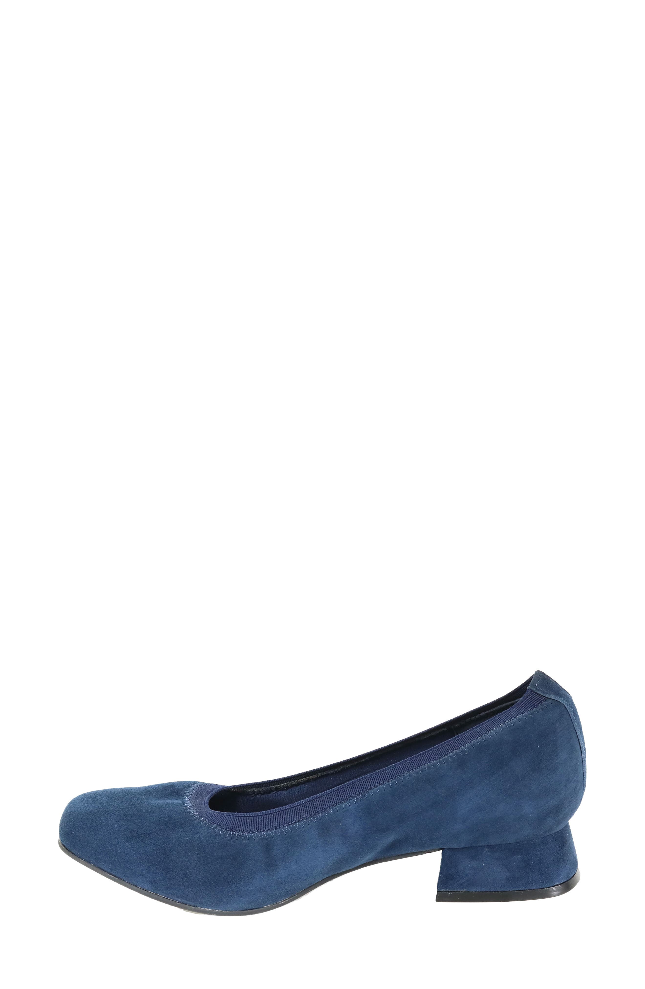 Fab Square Toe Pump, Alternate, color, NAVY SUEDE
