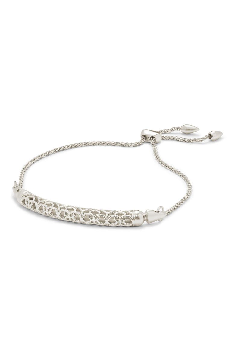Gilly Adjustable Bracelet, Alternate, color, SILVER FILIGREE