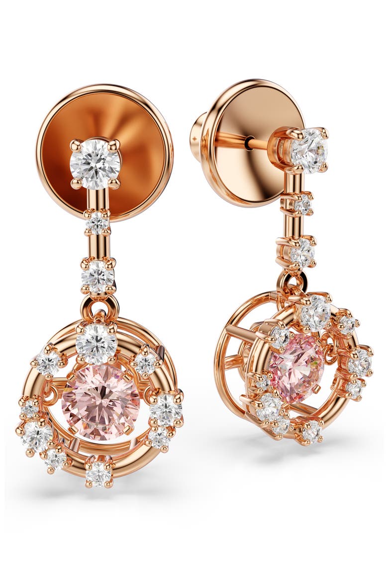 Constella Drop Earrings, Alternate, color, ROSE GOLD/ MULTI