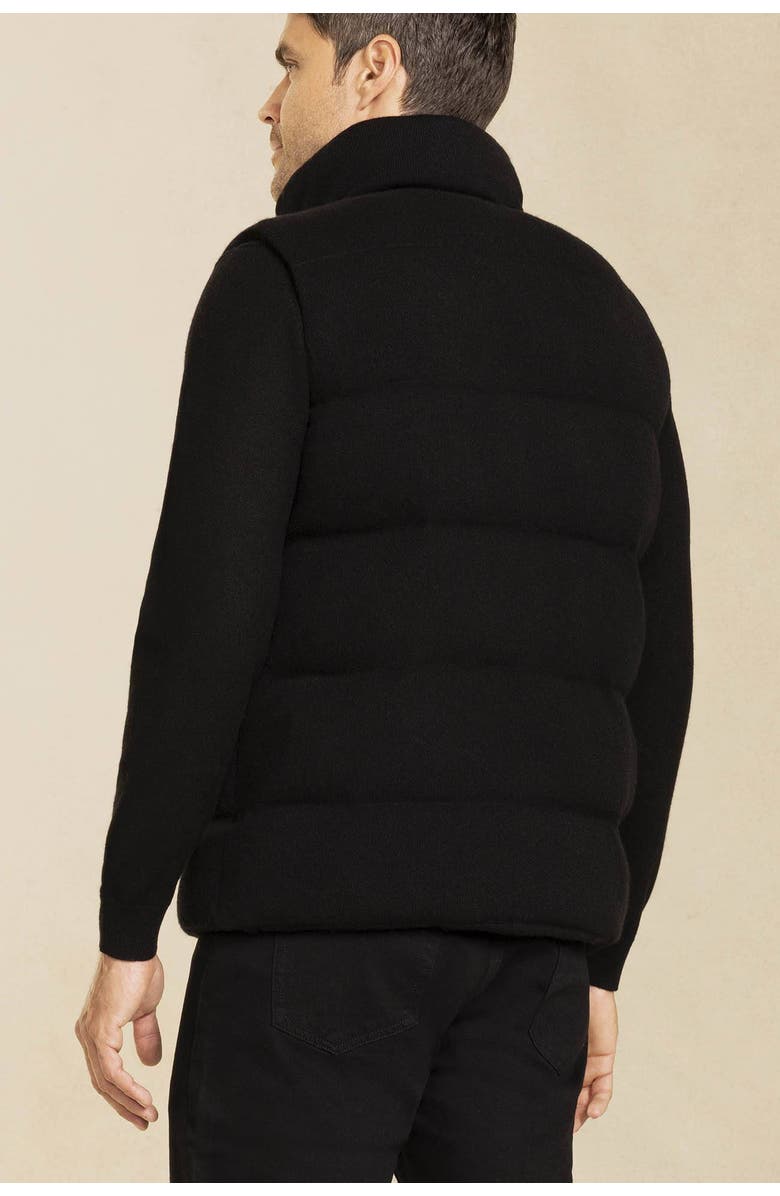 NAKED CASHMERE Cody Cashmere Puffer Vest, Alternate, color, Black