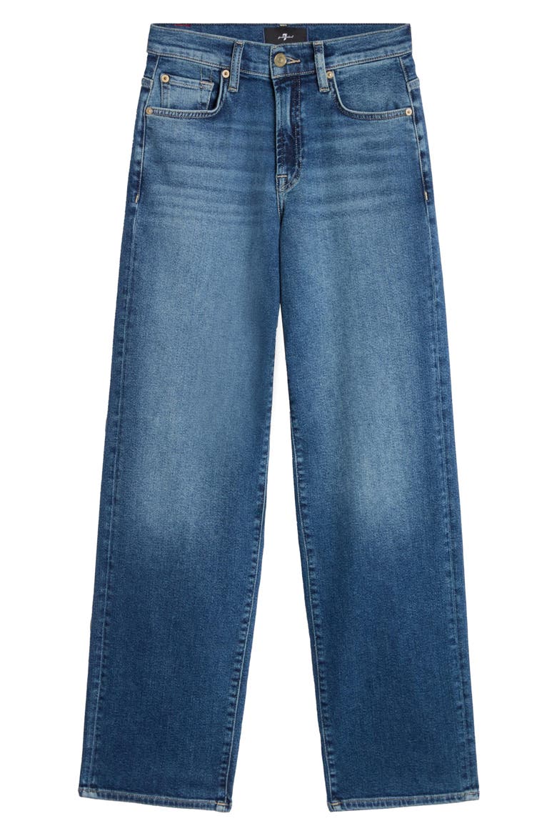 Stovepipe High Waist Straight Leg Jeans, Alternate, color, TIDE BREAK