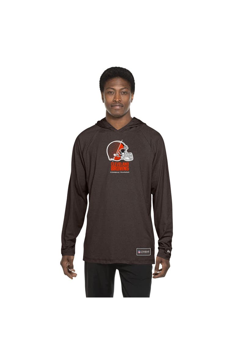 Men's New Era  Brown Cleveland Browns Functional Fandom Hoodie, Alternate, color, Brown