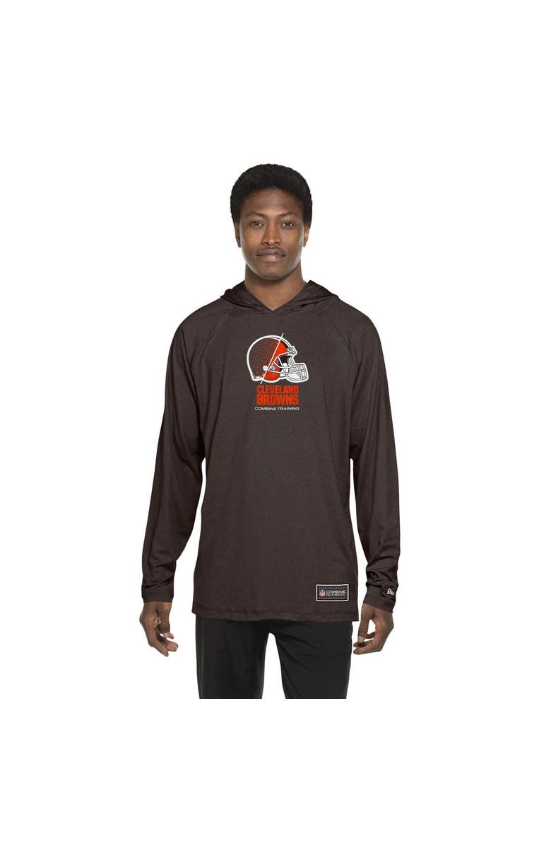 New Era Men's New Era Brown Cleveland Browns Functional Fandom Hoodie, Alternate, color, Brown