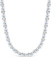 Sterling Forever Blanche Slide Tennis Necklace