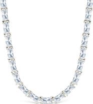Sterling Forever Blanche Slide Tennis Necklace