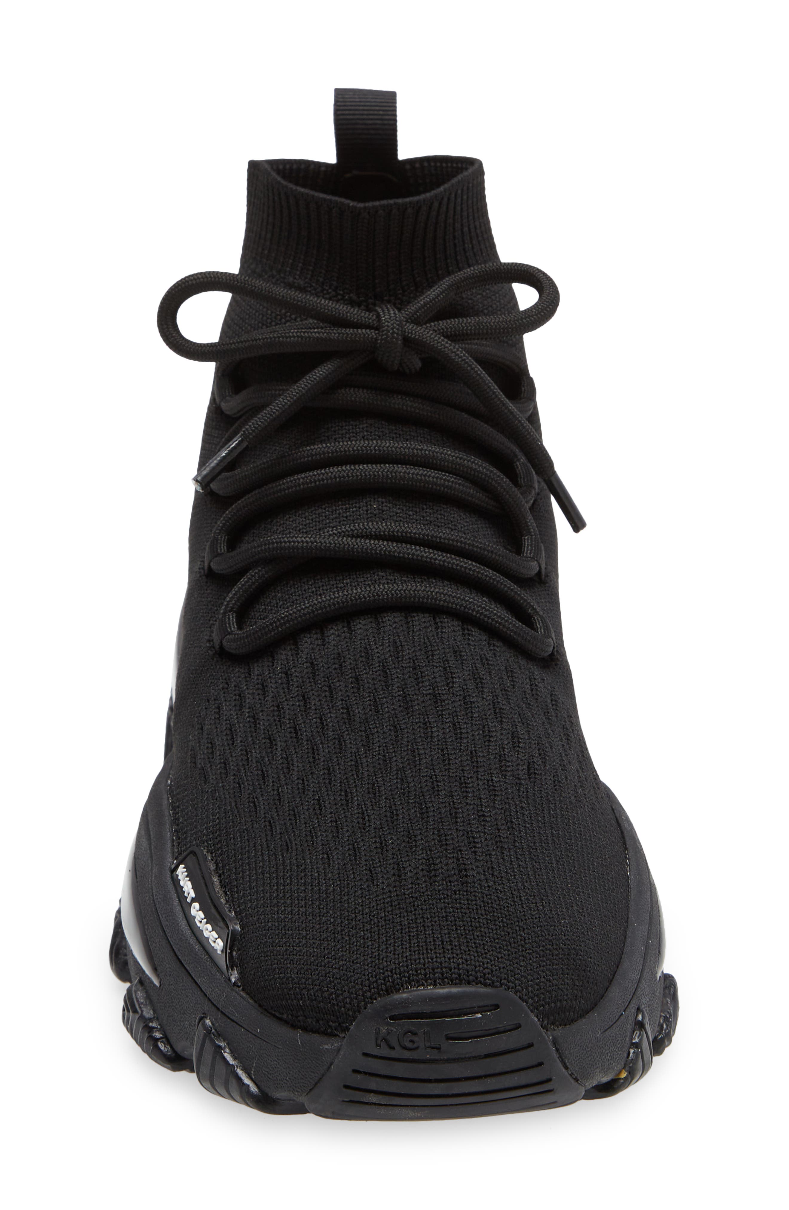 Kurt Geiger London Lettie Knit Lace-Up Sneaker, Alternate, color, 