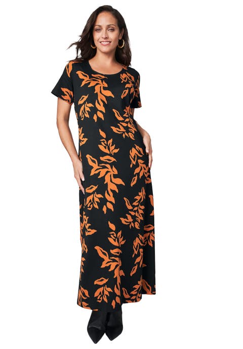 Stretch Cotton T-Shirt Maxi Dress (Plus Available)