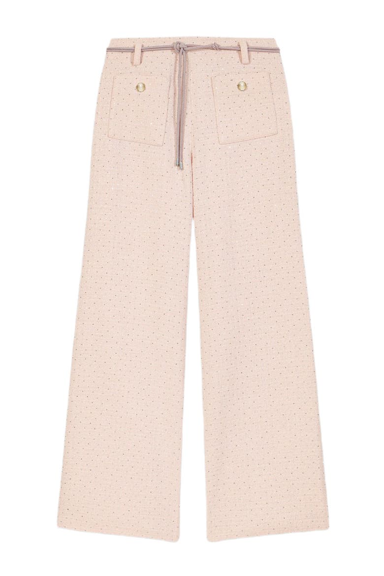 Tweed trousers, Alternate, color, Pink