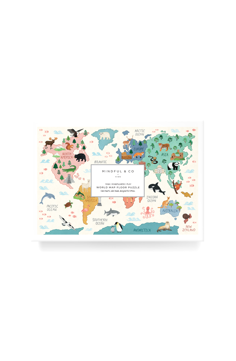 Mindful & Co Kids Creative Play Bundle, Alternate, color, World Map Print