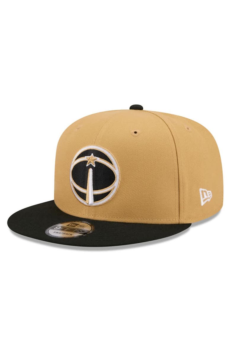 New Era Men's New Era Gold/Black Washington Wizards 2025/26 City Edition 9FIFTY Snapback Hat, Alternate, color, Gold