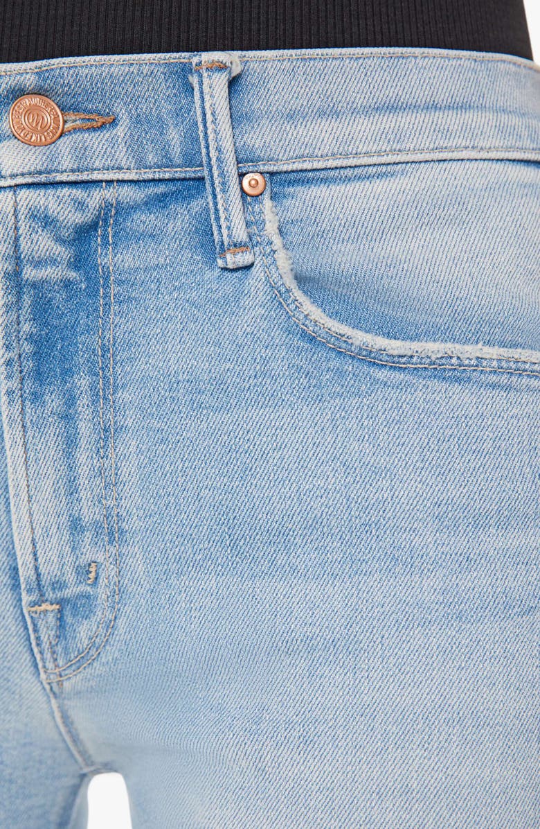 MOTHER The Runaway Frayed Step Hem Bootcut Jeans, Alternate, color, 