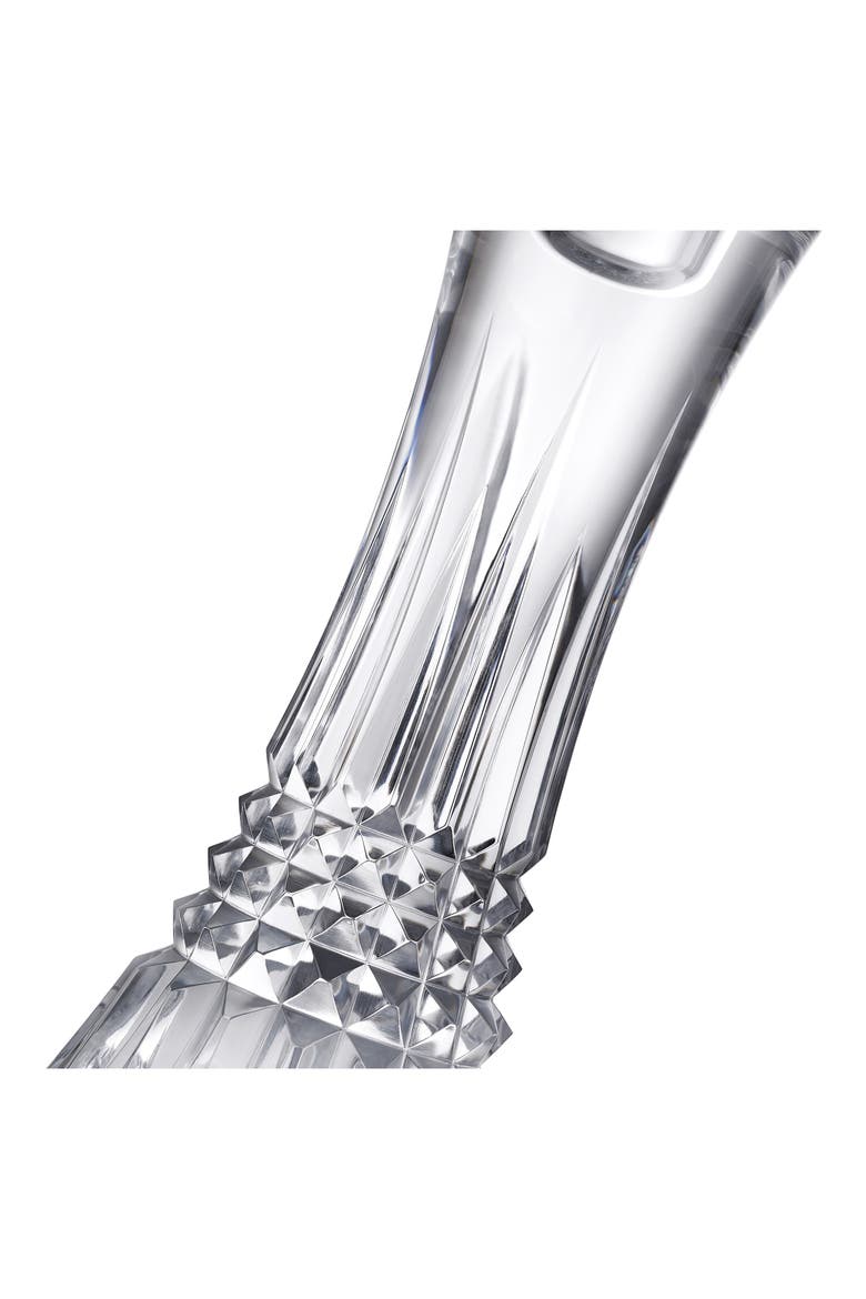 Lismore Diamond Set of 2 7-Inch Crystal Candlesticks, Alternate, color, CLEAR