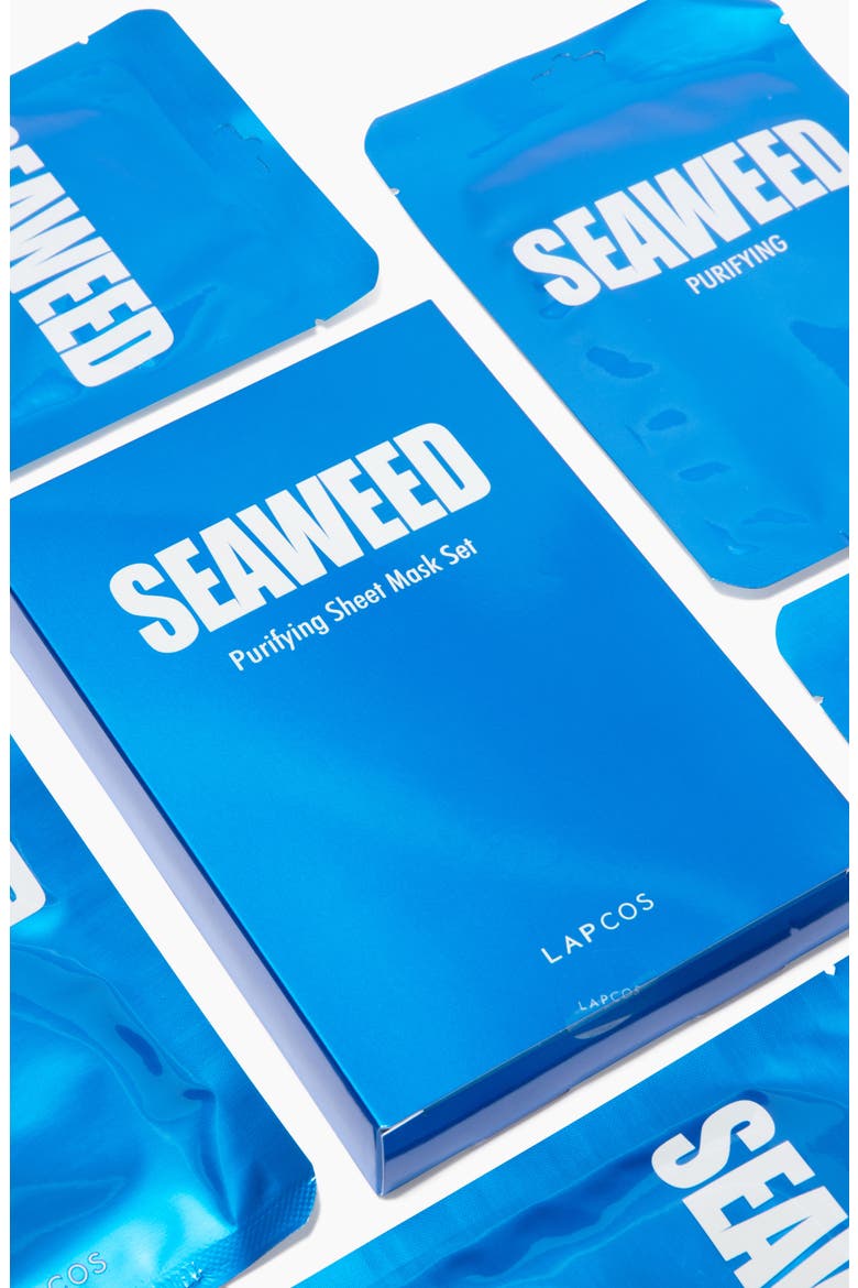 Seaweed Purifying Sheet Mask, Alternate, color, BLUE