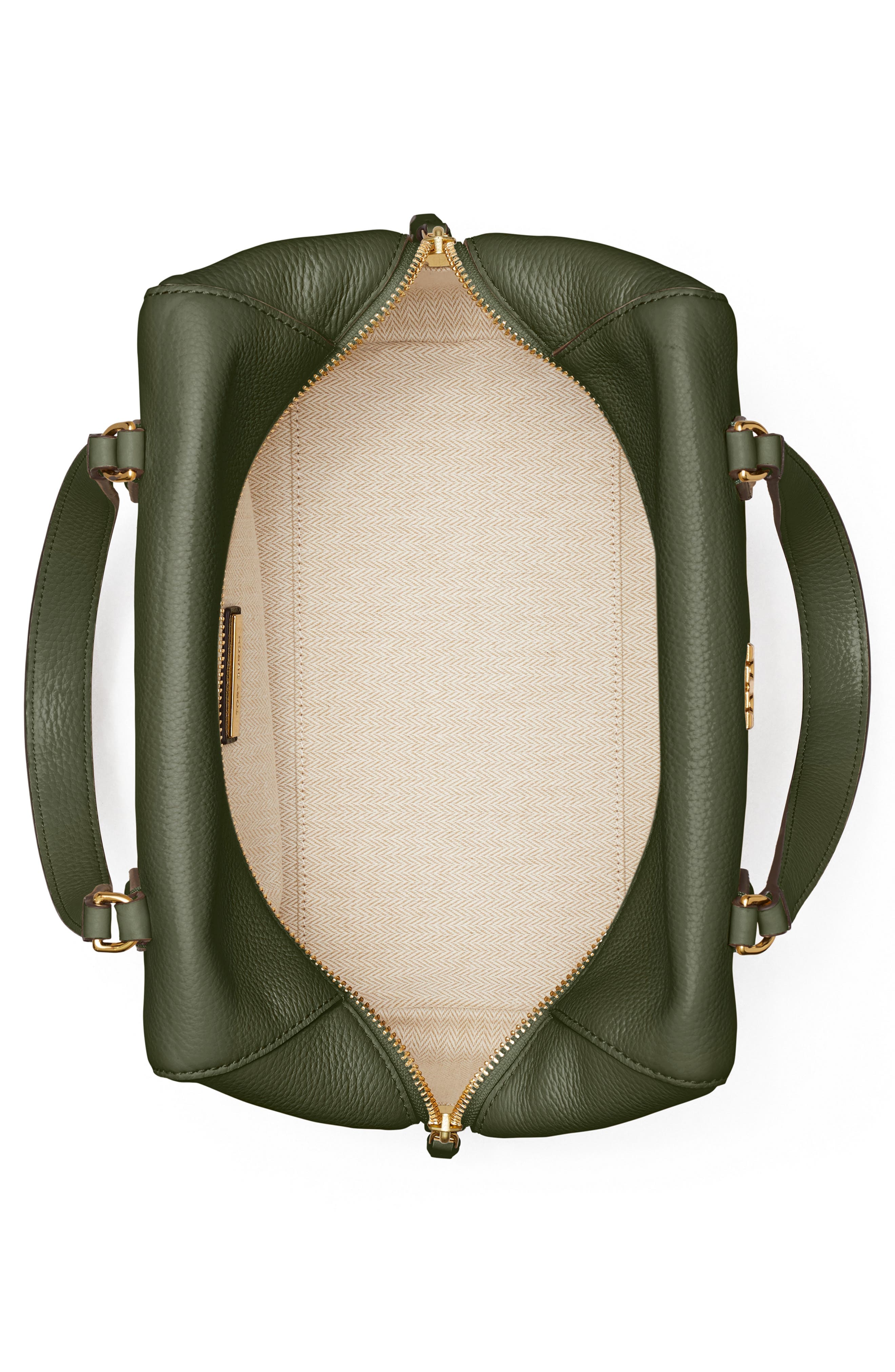 Tory Burch Kira Pebbled Leather Satchel, Alternate, color, 