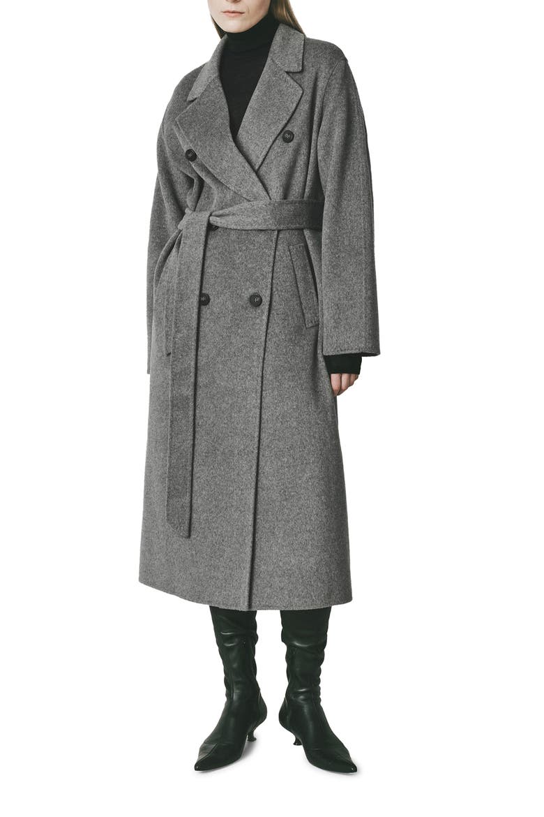 Martine Wool Blend Coat, Main, color, GREY