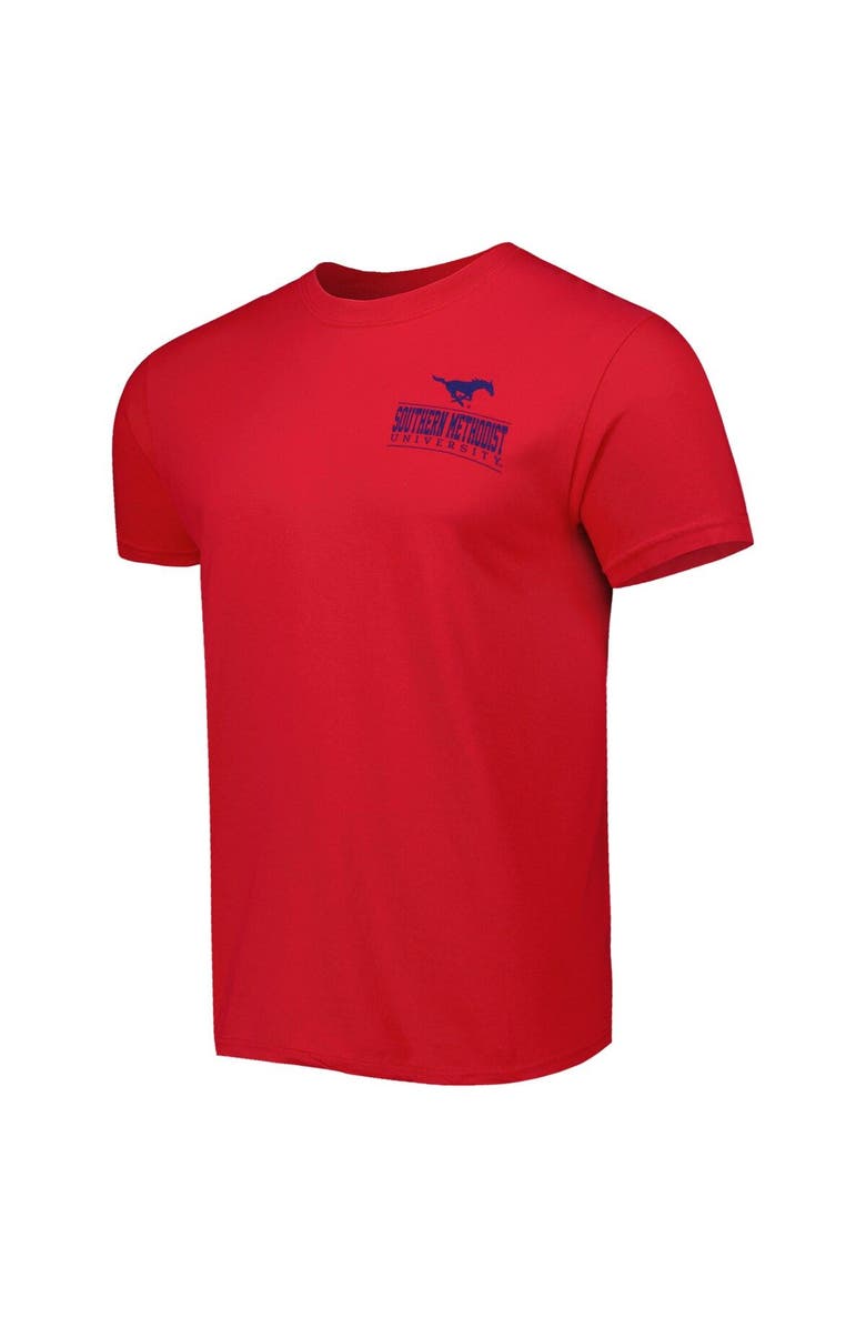 IMAGE ONE Men's Red SMU Mustangs Logo Campus Icon T-Shirt, Alternate, color, Red