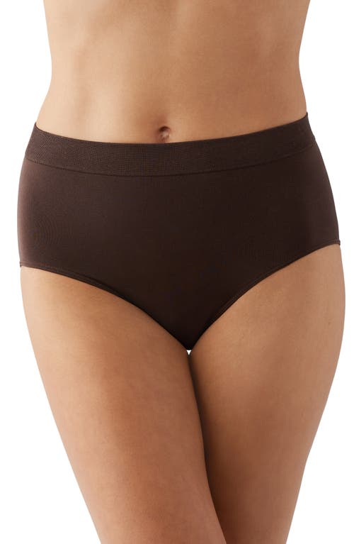 Wacoal B. Smooth Seamless High-cut Briefs In Brown