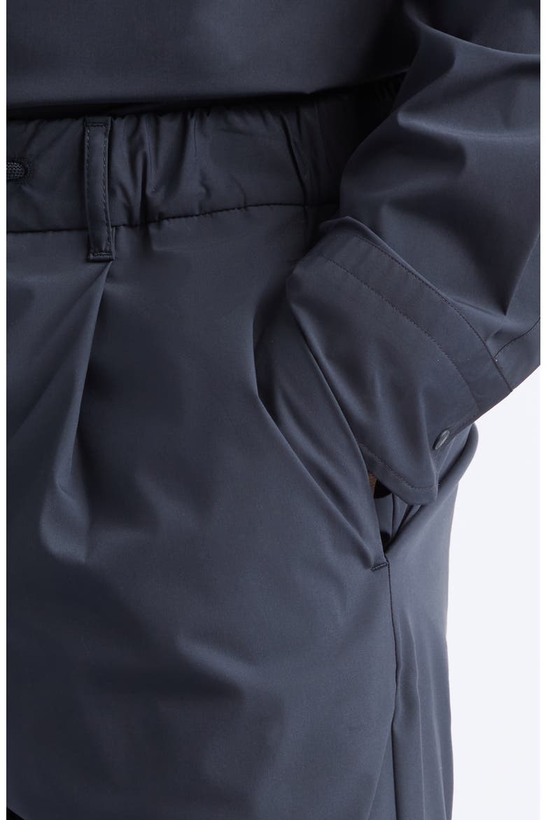 Pleated Melange Drawstring Pants, Alternate, color, 9200 NAVY