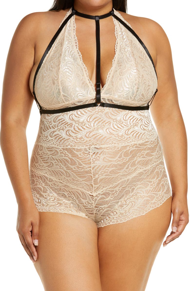 Oh La La Cheri Lace Teddy, Main, color, 
