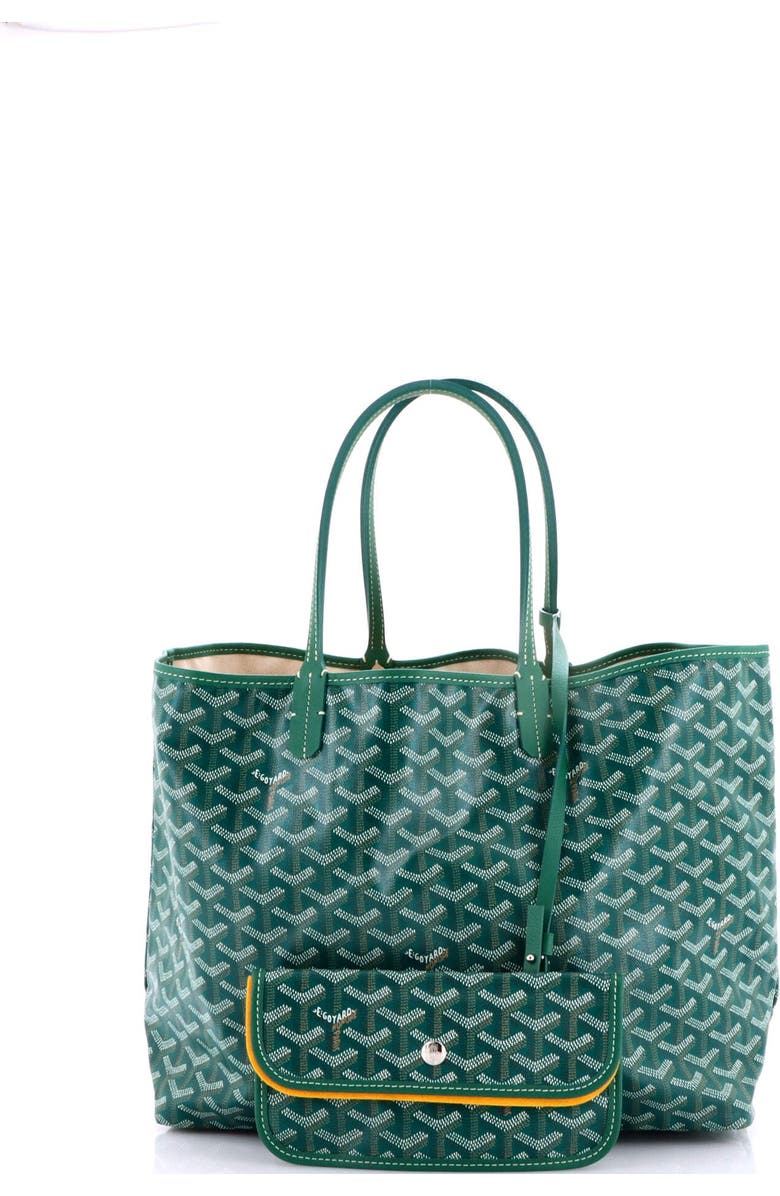 Pre-Owned Goyard Saint Louis Tote Coated Canvas PM, Alternate, color, Green
