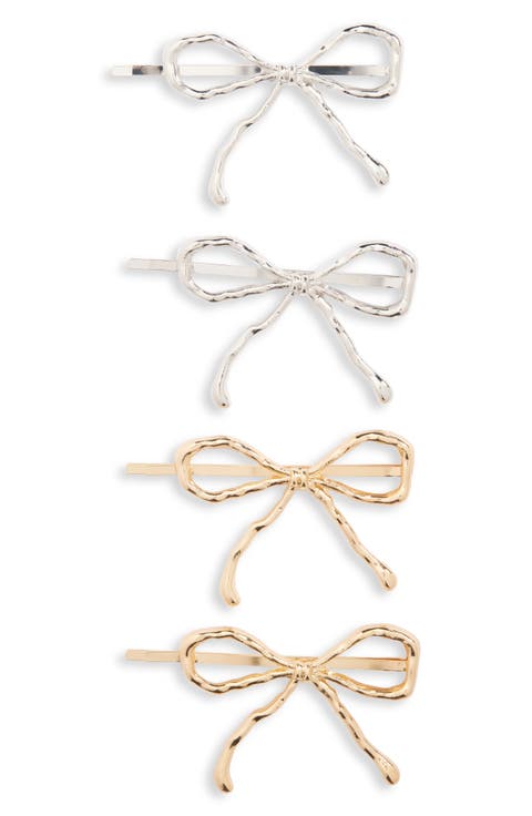 4-Pack Bow Bobby Pins