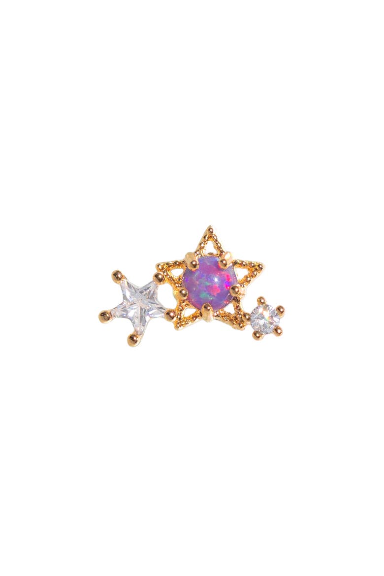 Light Year Single Stud Earring, Main, color, GOLD