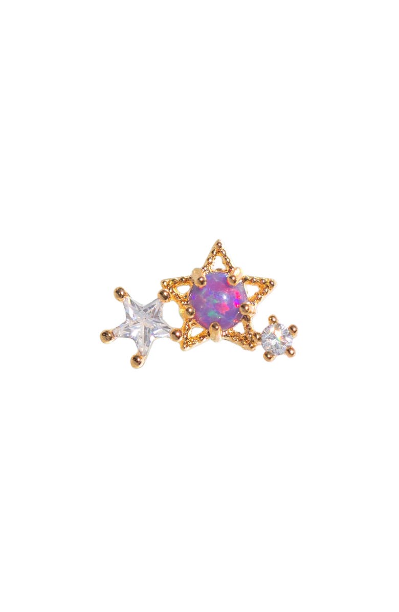 Girls Crew Light Year Single Stud Earring, Main, color, Gold