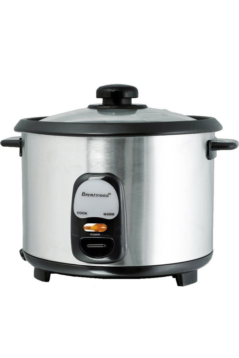 5 Cup Rice Cooker/Non-Stick with Steamer, Main, color, Silver