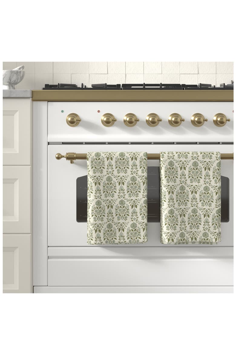 6-Pack Kitchen Towels, Alternate, color, TAUPE FLORAL