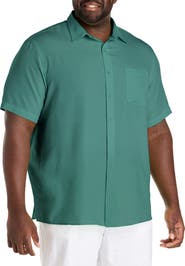 Harbor Bay by DXL Microfiber Comfort Grid Sport Shirt