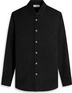 Bugatchi Julian Shaped Fit Floral Jacquard Stretch Cotton Button-Up Shirt