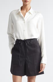 GIA STUDIOS Nicole Jacquard Stripe Button-Up Shirt