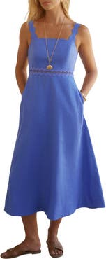 MINT VELVET Linen Midi Dress
