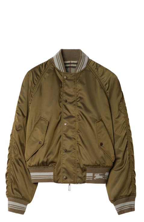Reversible Nylon Bomber Jacket