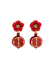 Fable England Blossom & Pomegranate Drop Earrings