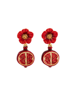Fable England Blossom & Pomegranate Drop Earrings