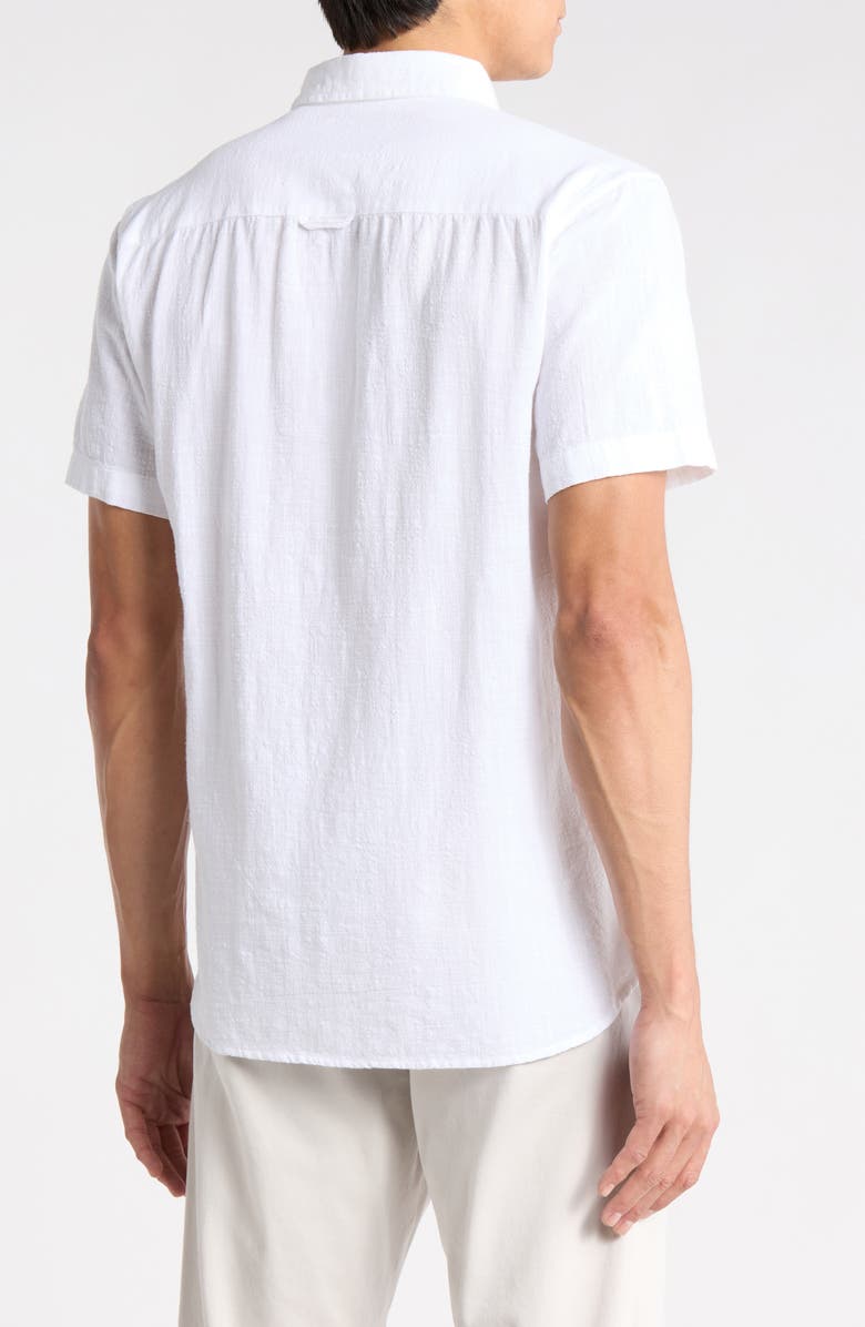 AllSaints Barre Short Sleeve Shirt, Alternate, color, White