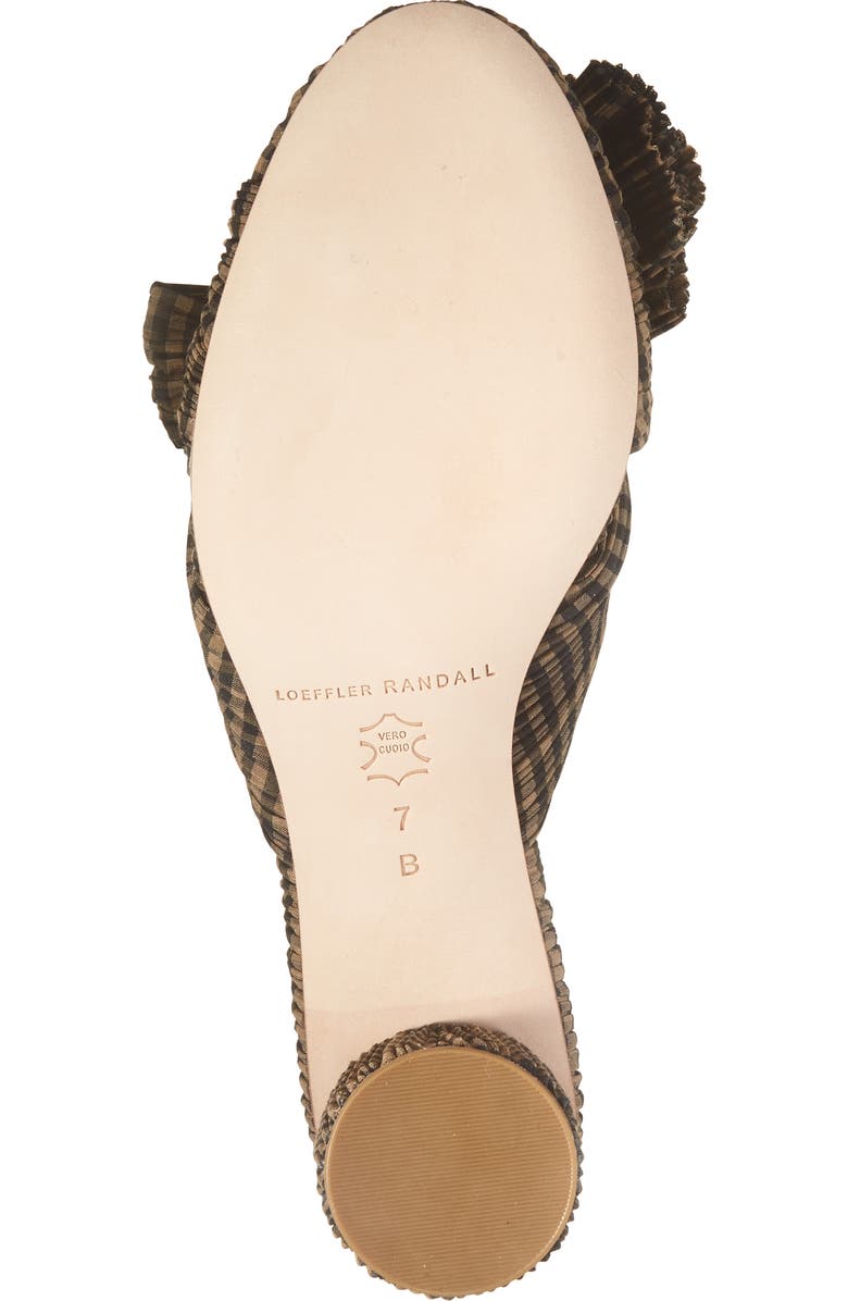 Loeffler Randall Emilia Slide Sandal, Alternate, color, Brown/ Black Check