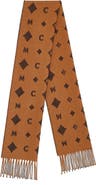 MCM Bicolor Monogram Jacquard Stole