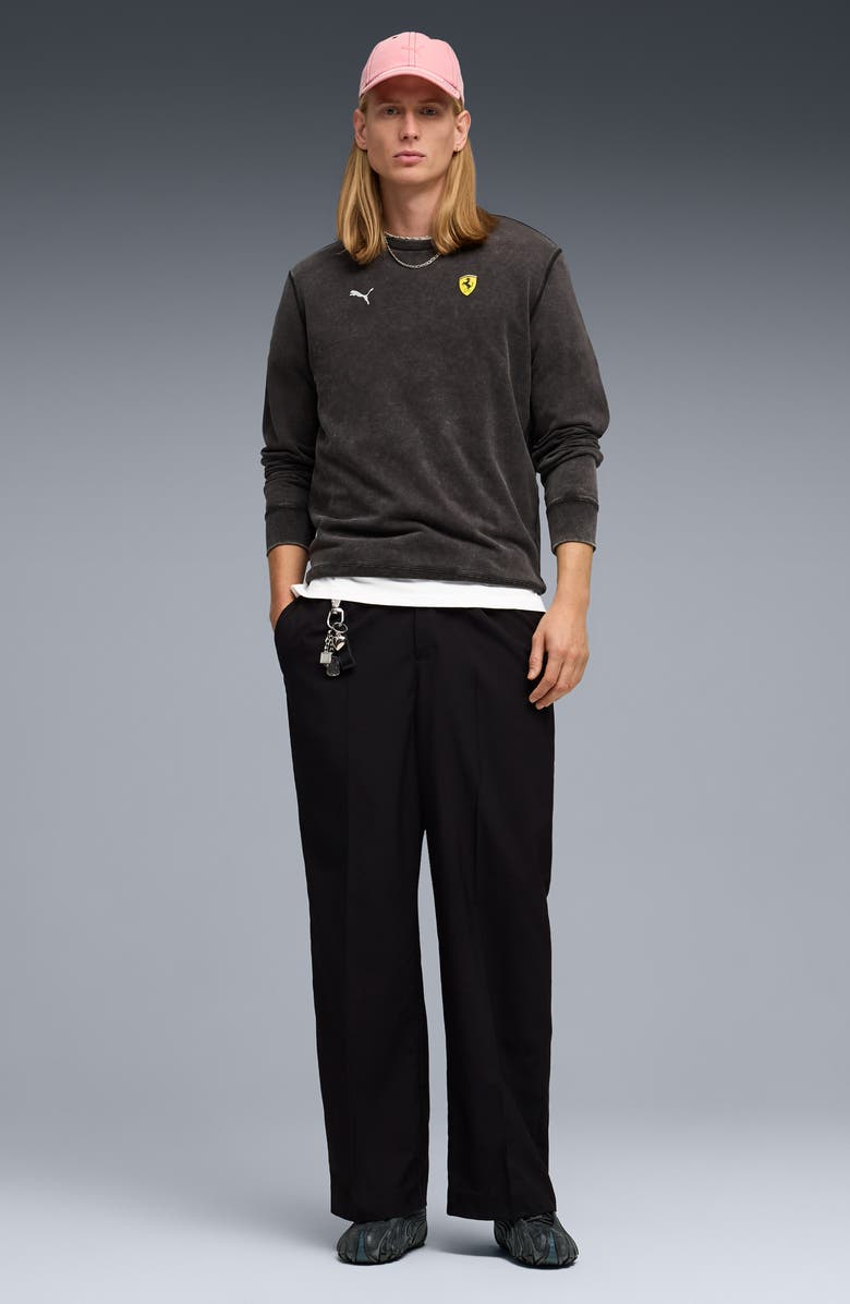 PUMA Ferrari Graphic Sweatshirt, Alternate, color, Puma Black