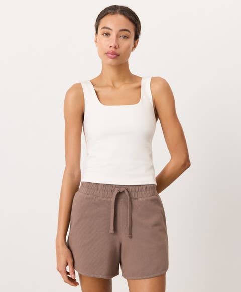 On The Go-To Square Neck Tank Made With Organic Cotton