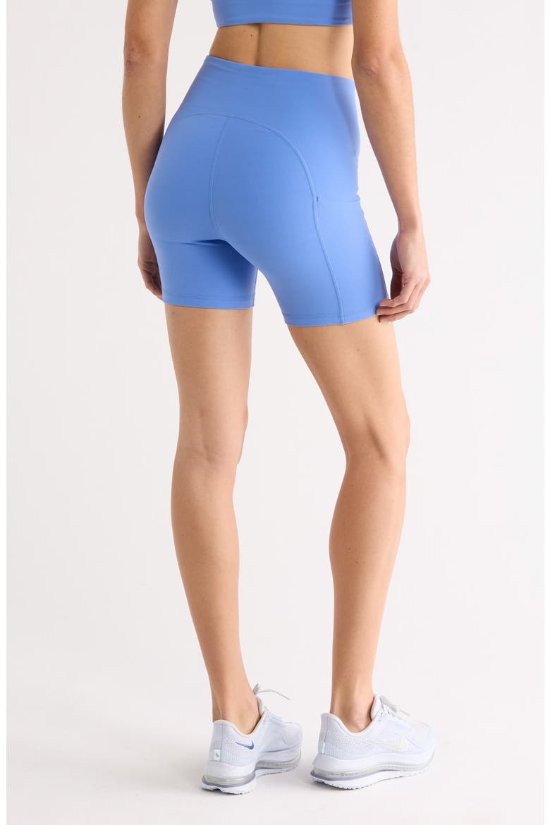 Studio Luxe Pocket Bike Shorts, Alternate, color, BLUE AZURITE