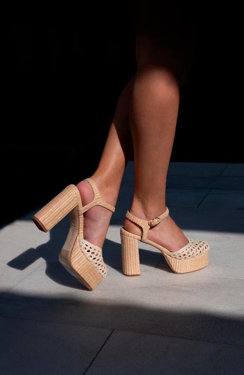 Andrea Gomez Beatriz Platform In Natural Raffia