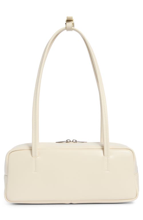 Stand Oil More Faux Leather Baguette Bag In White