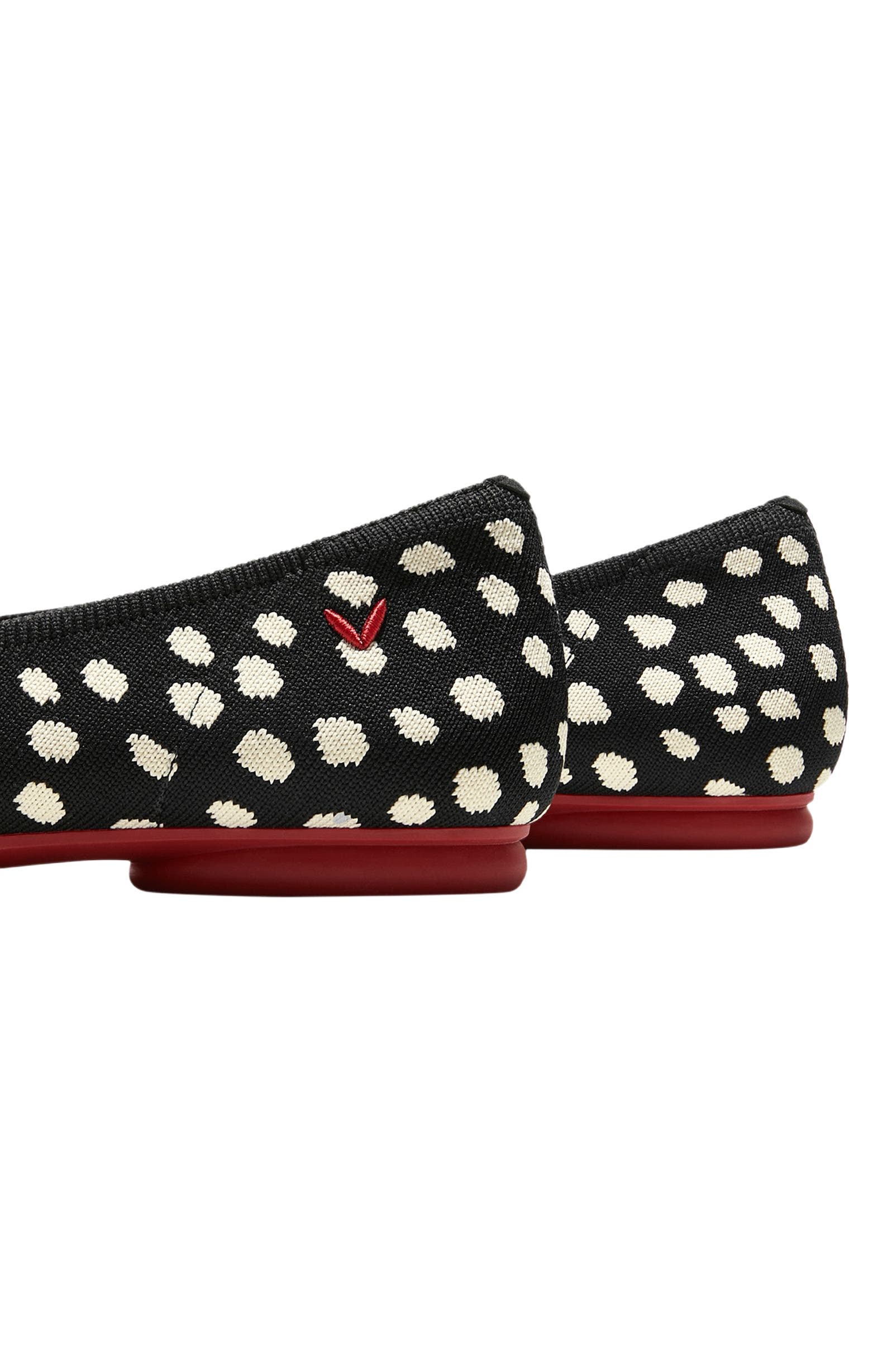 VIVAIA Almond-Toe Bow Flats, Alternate, color, Abstract Dots