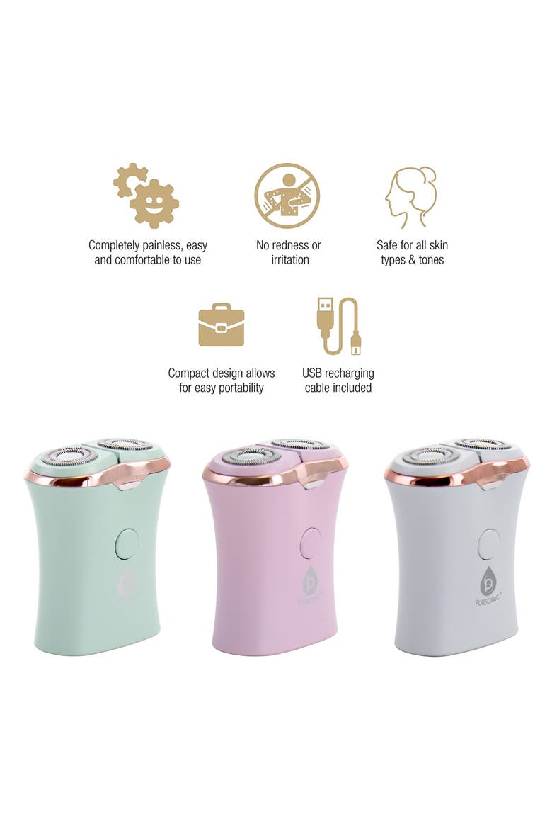 LSUSBR360WH USB Rechargeable Compact Shaver in White, Alternate, color, White
