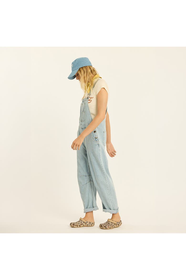 Billie Barrel Denim Overall - Women's, Alternate, color, Baja Blue
